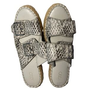 Snakeskin Patterned Platform Women's Esqadrilles